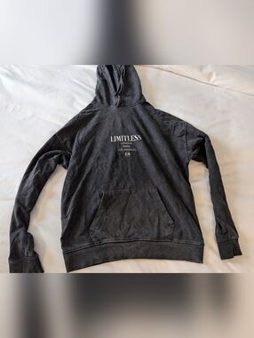New Look LIMITLESS Black Graphic Hoodie